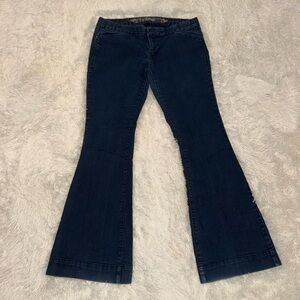 Women's Express Dark Blue Flare Jeans - Size 10